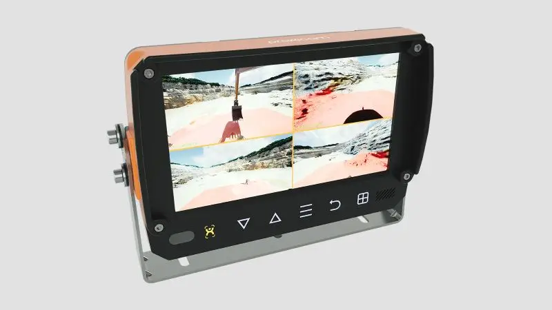 Monitor de cabina Proxicam con vista de 360 grados sin puntos ciegos